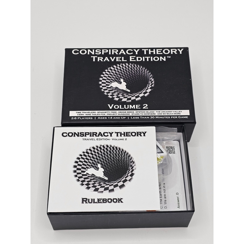 Conspiracy Theory Travel Edition Volume 2 Trivia Game Sealed Cards New Open Box